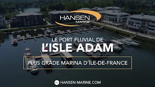 Survolez le port de plaisance de l'Isle Adam, la plus grande marina d'Ile-de-France