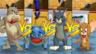 Tom and Jerry in War of the Whiskers Tom Vs Spike Vs Robot Cat Vs Jerry (Master Difficulty)