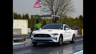 Tesla Plaid vs 1000+HP TT , 10R80 2020 Mustang GT - money race at GLD