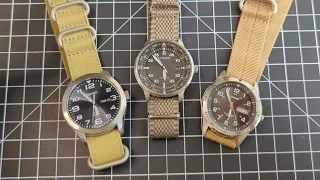 Wristwatch Shootout: Three Solar Japanese Field Watches