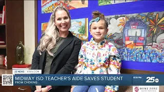 Elementary school staffer honored for saving a choking student