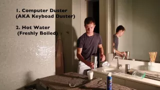 Keyboard Duster and Hot Water Explosion