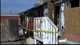 Vandals destroy, set fire to home