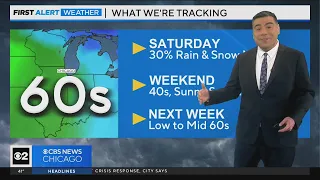Rain, snow showers expected on Saturday