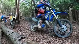 ドアtoドアで山　崖落ち YZ250X