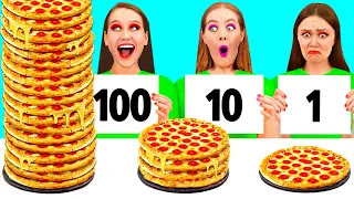 100 Layers of Food Challenge | Awesome Kitchen Hacks by PaRaRa Challenge