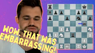 * Magnus Drops Camera * | Magnus Carlsen vs. chess24 user Caballorengo