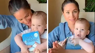 Meghan Markle reads book to baby Archie