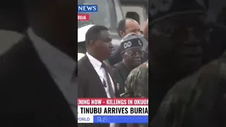 Pres. Tinubu Arrives The Burial Ceremony Of 17 Army Personnel #Tinubu #Army #tvcnews #channelstv