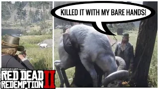 Arthur Brags with Legendary Animals at Camp | Red Dead Redemption 2
