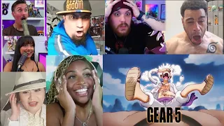 LUFFY GEAR 5!! One Piece Episode 1071 Reaction Mashup!! JOYBOY!! MODEL NIKA!!