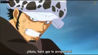 Momento épico Luffy & Law VS Doflamingo RED HAWK sub Esp