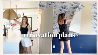 VLOG: all of our house renovation plans + starting to make it our own!