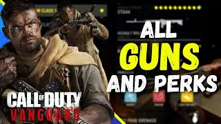 ALL Vanguard GUNS, PERKS & KILL STREAKS!! Everything USEABLE in Call of Duty: Vanguard