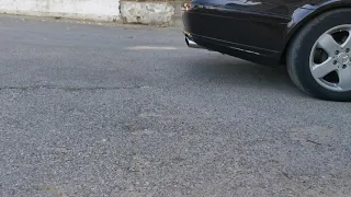 Benz W211 e220 cold start and sound of exhaust