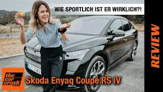 Skoda Enyaq Coupé RS iV im Test (2022) Wie sportlich ist er wirklich?! Fahrbericht | Review | Preis