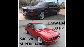 600HP BMW E34 540i V8 SUPERCHARGED - m62b44 eaton m112 RESTORATION