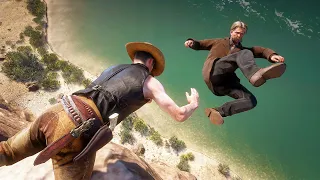 Red Dead Redemption 2 PC 60FPS - Funny & Brutal Moments Vol. 115 (Euphoria Ragdolls)