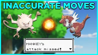 The LEAST ACCURATE Moves in Pokemon