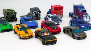 Transformers 4 AOE Autobots vs Decepticons Optimus Prime Bumblebee 12 Vehicle Robot Car Toys