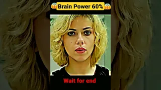 When we use 60% of our brain | TelekinesisLUCY | SCARLETT JOHANSSON |#XXEditZ | BEST | WHATS #Shorts