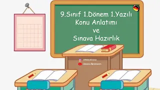 ✔️Almanca 9.Sınıf 1.Dönem 1.Yazılı Konu Anlatımı ve Sınava Hazırlık📕📝