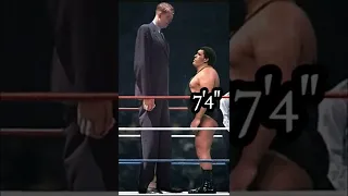 ANDRE THE GIANT AND ROBERT WADLOW FACE TO FACE #shorts