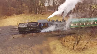 New Hope & Ivyland Railroad 40 DJI Phantom 3 drone test Lahaska