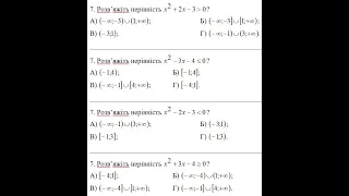 ДПА математика 9 клас завдання 7 (13-16 варіанти)