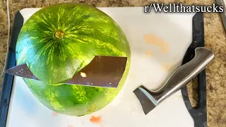 r/Wellthatsucks | watermelon ate my knife ☠️☠️