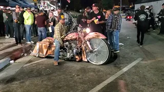 Sturgis 2022, insane bike leaving One Eyed Jacks 2:00 am.