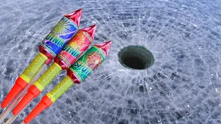 Experiment: XXL Rockets Under Ice