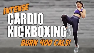 Intense Cardio Kickboxing to Lose Weight (Burn 400Cals!) | Joanna Soh
