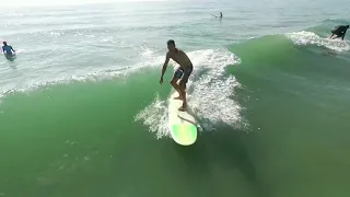 Shark and Surfers Ride Wave Together Off Florida Coast