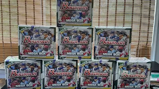 Opening 11 2024 Bowman Mega Boxes from Fanatics and Target