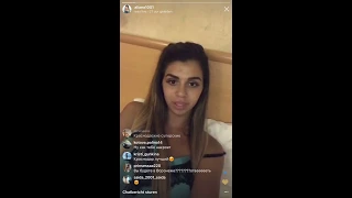 Алиана Гобозова в прямом эфире Instgaram 31-07-2018