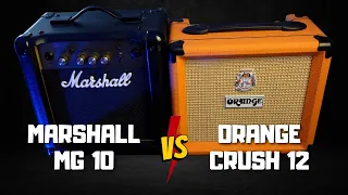 Marshall MG10 vs Orange Crush 12 - Review, Demo, Sound Comparison