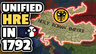 EU4, But the HRE is Unified in 1792! | AI Only Timelapse