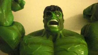 Incredible Hulk Action Figure Talking Smashing Flashing Eyes 2008 Hasbro Marvel