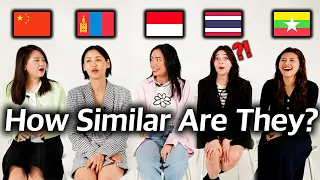 Can Asian Countries Understand Each Other? (China, Mongolia, Indonesia, Thailand, Myanmar)