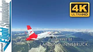 4K ULTRA HD | Spectacular landing Innsbruck Austria🇦🇹| Xbox series X |Microsoft Flight Simulator2020