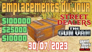 GTA Online - Emplacement des coffres, épave, malles, dealers, caches, Gun Van (30/07/23)