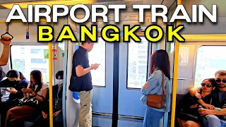 Bangkok Airport Train to City Center 🇹🇭