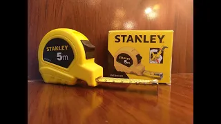 Stanley 5 meter inch tap with lock unboxing. Best tools for you