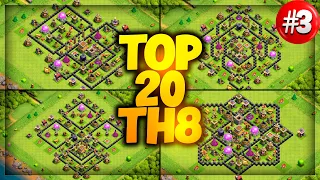 New Best Th8 base link War/Farm Base (Top20) With Link in Clash of Clans - best th 8 defense base