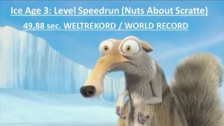 Ice Age 3: Level Speedrun (Nuts About Scratte) 49,88 sec. [World Record]