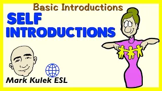 Self-Introductions - basic English conversation practice | Learn English - Mark Kulek ESL