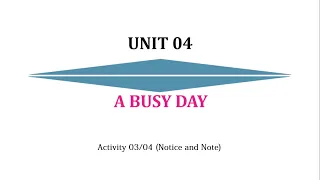 Grade7 - English Notes & Notices (Unit4 - Activity 3 & 4) - Help First Online Video