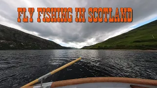Fly fishing for trout in Sutherland Scotland in June 2023
