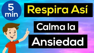 💙 EJERCICIO de RESPIRACIÓN para CALMAR la Ansiedad ✨ Cómo RESPIRAR para CALMAR la ANSIEDAD